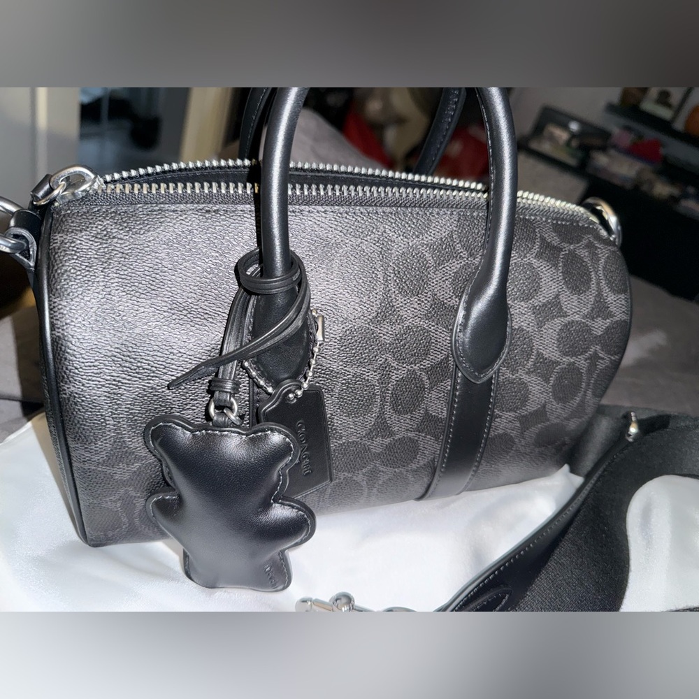 Coach compass 25 signature canvas